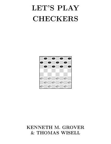 Let's play checkers; A progressive guide for the student