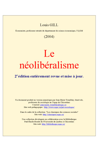 Le néolibéralisme