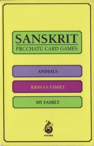 Vidyarambhah Samskrta. First Lessons in Sanskrit 1. Card Games: Prcchatu. Animals, Krishna's Family, My Family
