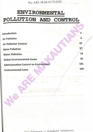Air and Noise pollution CE 7th sem Organizer