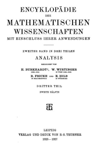Integralgleichungen und Gleichungen mit Unendlichvielen Unbekannten