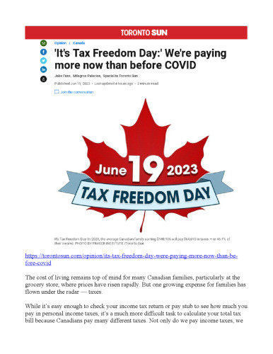 Canada : A new federal holiday? it could be.