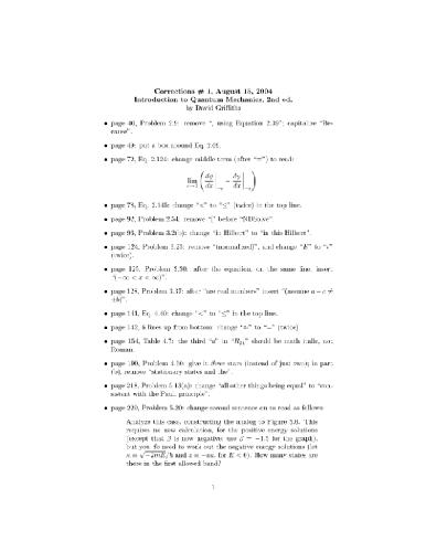 Errata: Introduction to quantum mechanics, 2nd ed