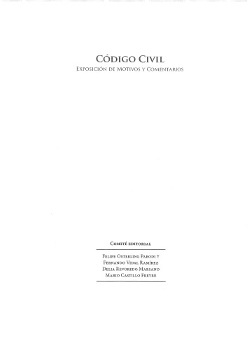 Código civil: Exposición de motivos y comentarios