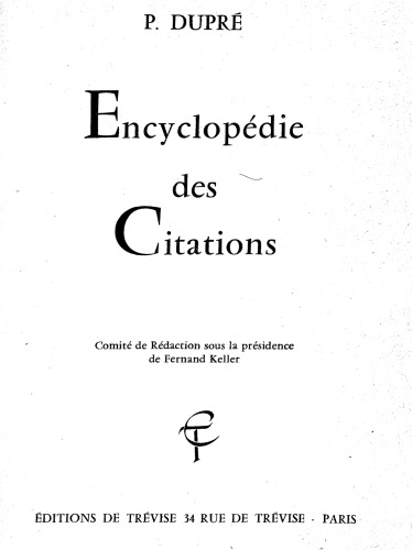 Encyclopedie des Citations