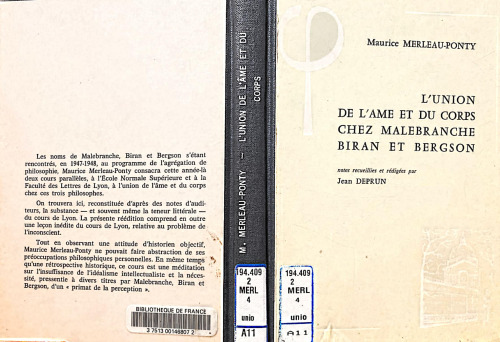 L'Union de l'ame et du corps chez Malebranche