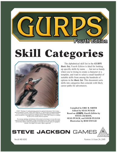 GURPS 4th edition. Skill Categories