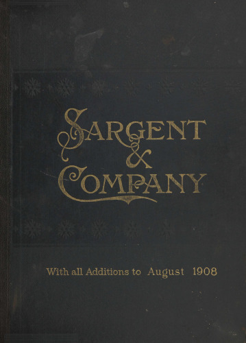 Sargent & Company Hardware Catalogue