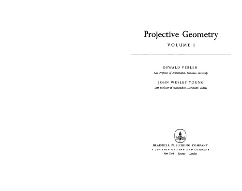 Projective Geometry