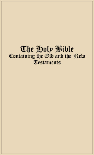 The Holy Bible - KJV