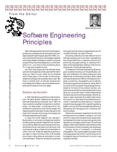 IEEE Software (March/April 1999)