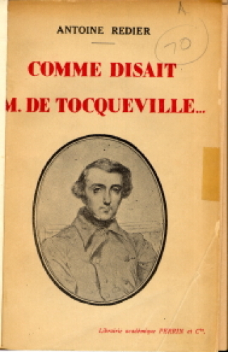 Comme disait M. de Tocqueville