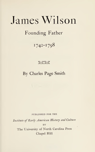 James Wilson, Founding Father, 1742-1798