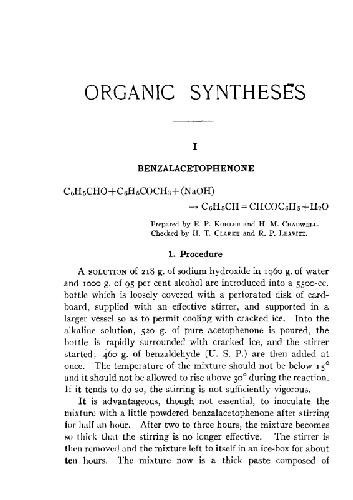 Organic Synthesis