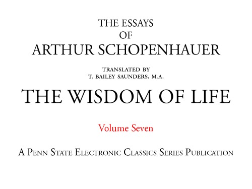 Essay 7 - The Wisdom Of Life