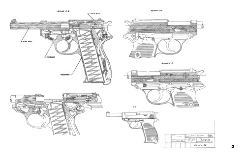 Walther P38 Complete Technical Data Plans