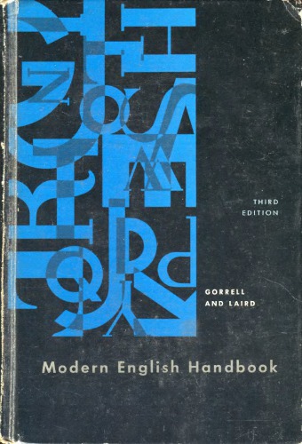 Modern English handbook