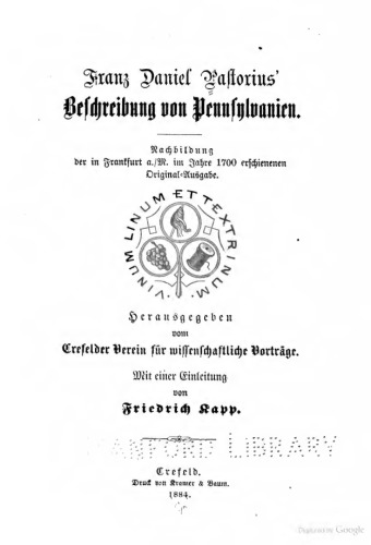 Beschreibung von Pennsylvanien