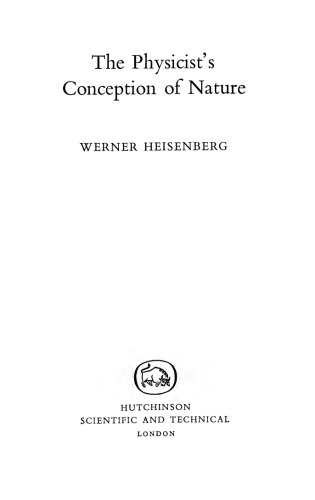 The Physicist's Conception of Nature