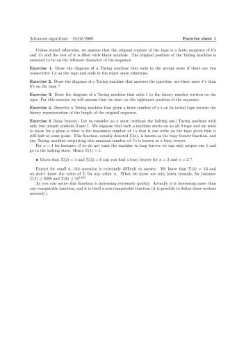 Advanced Algorithms (solved exercises)