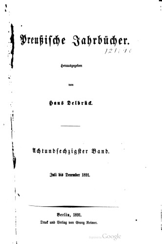 Preußische Jahrbücher