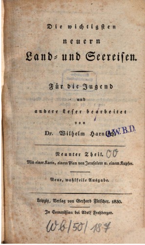 Die wichtigsten neuern Land- und Seereisen