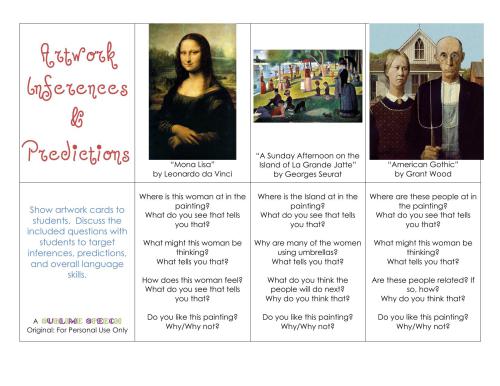 Artwork Inferences & Predictions