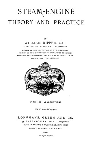 Steam Engine Theory And Practice