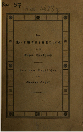 Der Birmanenkrieg