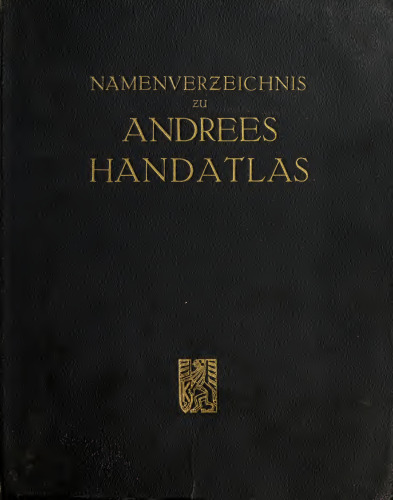 Namenverzeichnis zu Andrees Handatlas