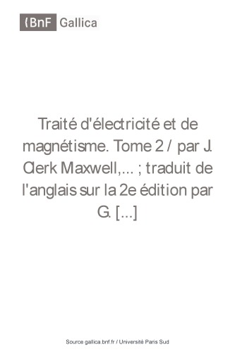 Traité d’électricité et de magnétisme