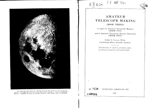 Amateur Telescope Making Advanced (Book Three)