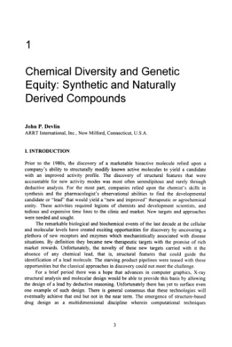 High Throughput Screening: The Discovery of Bioactive Substances
