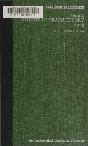 [Part II] Studies in Graph Theory