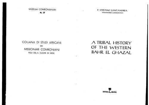 A tribal history of the western Bahr el Ghazal