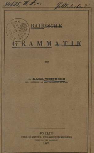 Bairische Grammatik