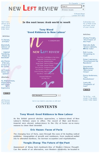 New Left Review 62 Mar-Apr 2010