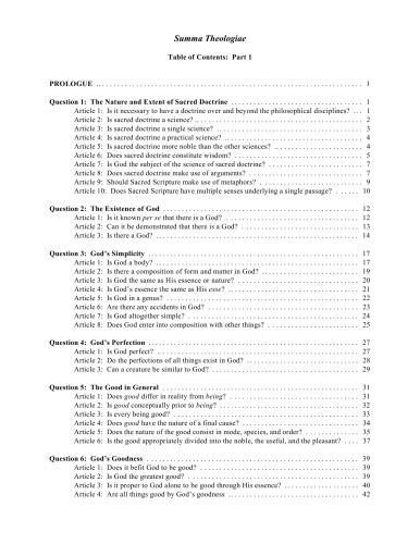 Summa Theologiae (complete to II-II q. 88)
