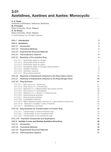 Compr. Heterocyclic Chem. III Vol. 2 Four-membered Heterocycles
