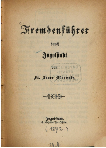 Fremdenführer durch Ingolstadt