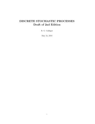 Discrete Stochastic Processes (Draft of the 2nd Edition 2010)