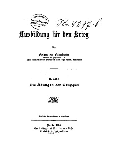 Die Übungen der Truppen