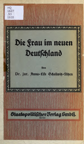 Die Frauen im neuen Deutschland