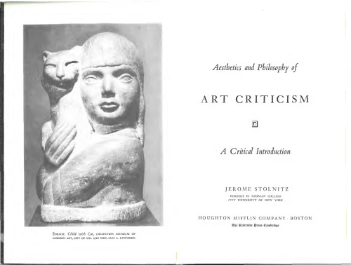 Aesthetics & Philosophy of Art Criticism: A Critical Introduction