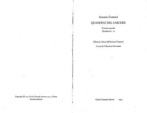 Opere quaderni del carcere