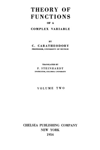 Theory of functions of a complex variable. Vol.2