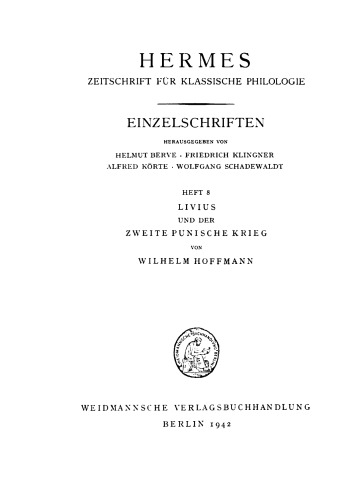 Livius und der Zweite punische Krieg