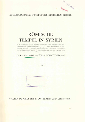 Römische Tempel in Syrien