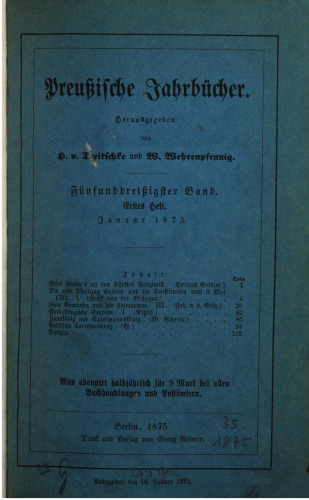 Preußische Jahrbücher
