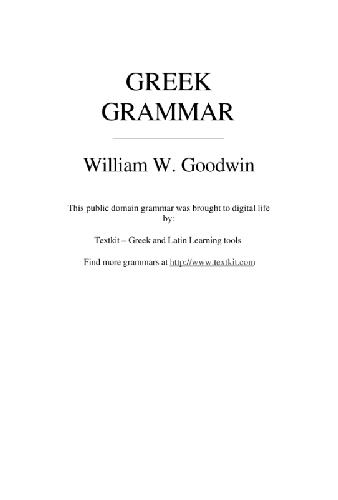 Greek grammar